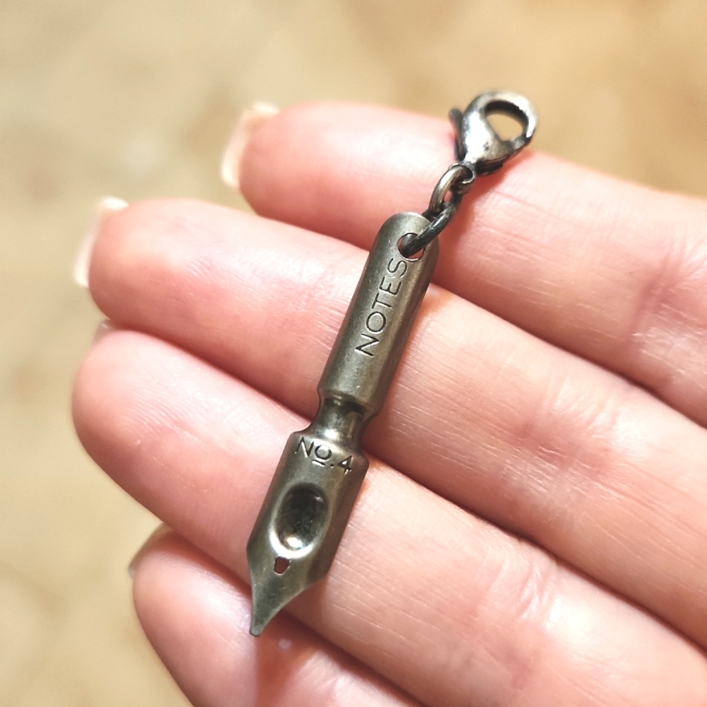 Anthropologie Calligraphy Pen Nib Charm